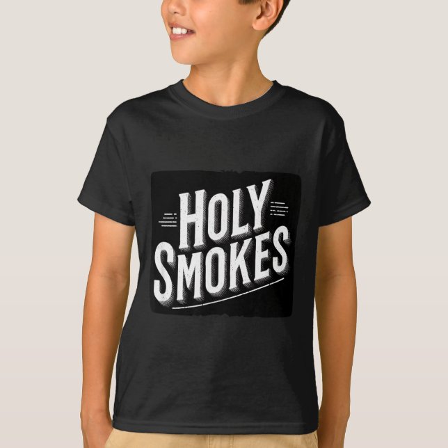 Camiseta Lema Divertido Santo Fumaça (Frente)