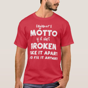 Camiseta Lema dos Engenheiros Se Não Está Quebrado engraçad