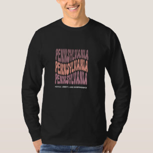 Camiseta Lema Vintage da Pensilvânia - Retro Estado da Pens