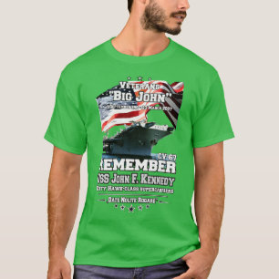 Camiseta LEMBRA-SE DOS USUÁRIOS John F Kennedy CV67 Veteran