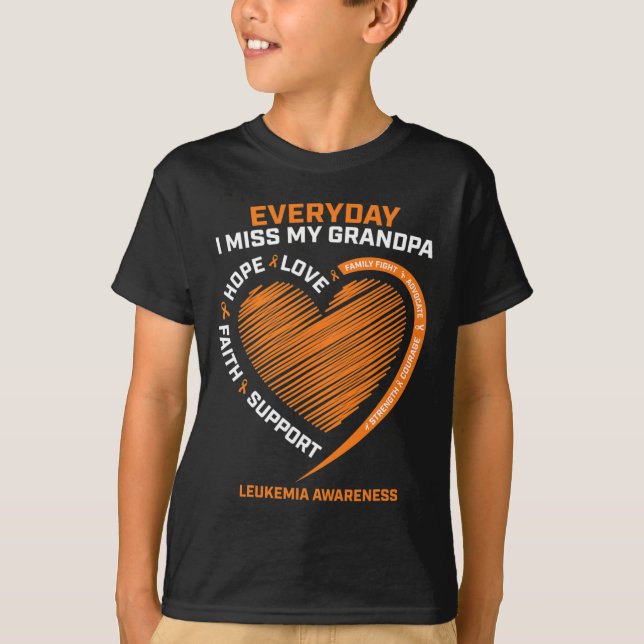 Camiseta Lembrança Amante Da Minha Vovô Leucemia A (Frente)