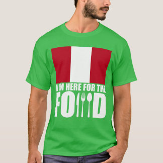 Camiseta lembrança comida viagem menino Peru
