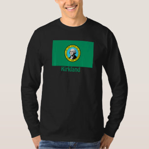 Camiseta Lembrança da Bandeira de Kirkland Washington EUA