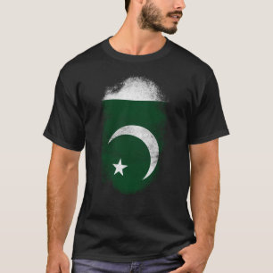 Camiseta Lembrança da bandeira de Paquistão - paquistanê