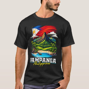Camiseta Lembrança da Bandeira Filipina Pampanga Filipinas