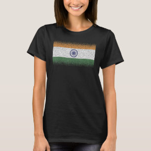 Camiseta Lembrança da Bandeira Nacional da Índia para homen
