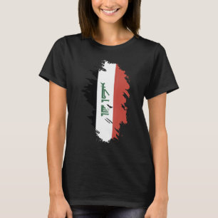 Camiseta Lembrança da Bandeira Nacional do Iraque para home