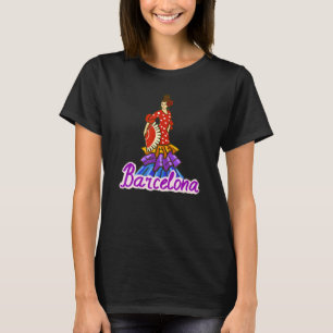Camiseta Lembrança da cidade de Barcelona Espanha para home