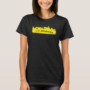 Camiseta Lembrança da cidade de Jerusalém Israel para homen