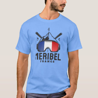Camiseta Lembrança de esqui da Estação de Esqui Meribel Fra