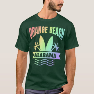 Camiseta Lembrança de Férias de Orange Beach Alabama