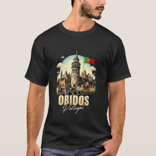 Camiseta Lembrança de Óbidos Portugal Óbidos Viagem Férias