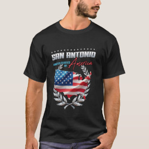Camiseta Lembrança de San Antonio Estados Unidos da América