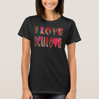 Camiseta Lembrança do Equador para homens mulheres