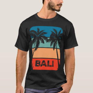 Camiseta Lembrança do pôr do sol do surf vintage da Indonés