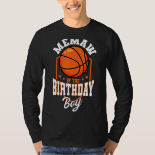 Camiseta Lembrança Do Tema De Aniversário De Basquete, Bday