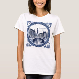 Camiseta Lembrança Elegante de Amsterdã