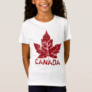 Camiseta Lembrança legal do Canadá da menina do t-shirt d
