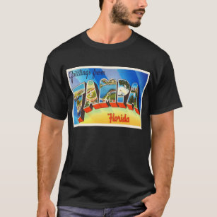 Camiseta Lembrança velha das viagens vintage de Tampa