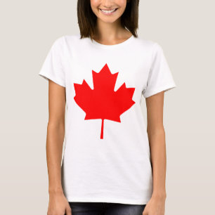 Camiseta Lembrança vermelha da folha de bordo de Canadá d