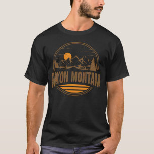 Camiseta Lembrança Vintage de Caminhada na Montanha Noxon M