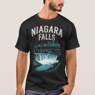 Camiseta Lembranças de Niagara Falls Férias de Verão em Fam
