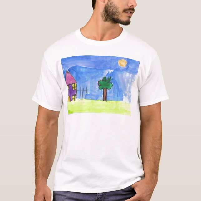 Camiseta Lembranças dos trabalhos de arte da sua criança (Frente)