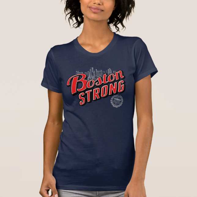 Camiseta Lembranças Fortes Da Cidade De Boston (Frente)