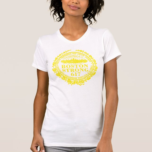 Camiseta Lembranças Fortes Da Cidade De Boston (Frente)