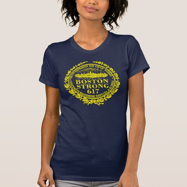 Camiseta Lembranças Fortes Da Cidade De Boston (Frente)
