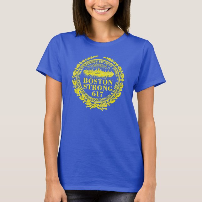 Camiseta Lembranças Fortes Da Cidade De Boston (Frente)