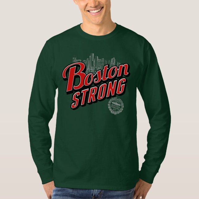 Camiseta Lembranças Fortes Da Cidade De Boston (Frente)