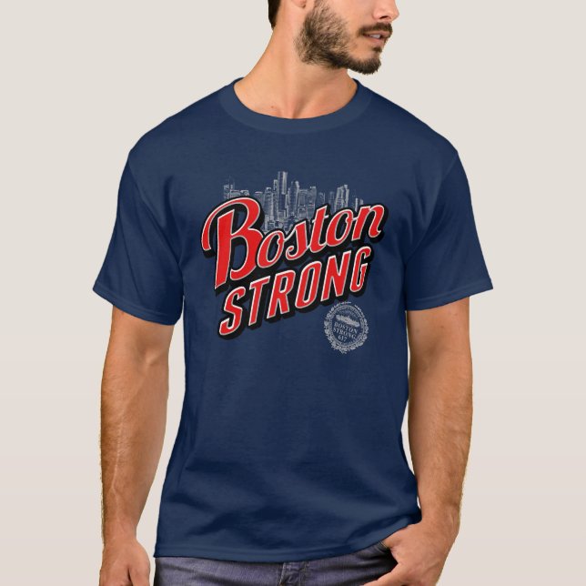 Camiseta Lembranças Fortes Da Cidade De Boston (Frente)