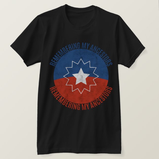Camiseta Lembrando Meus Ancestores (Frente do Design)