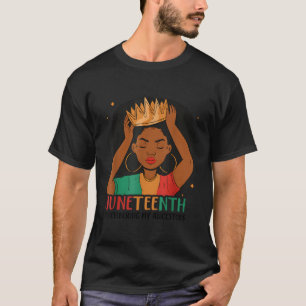 Camiseta Lembrando Meus Ancestrais Celebram Junte Negra