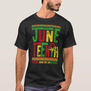 Camiseta Lembrando Meus Ancestrais Juntetizando Liberdade N