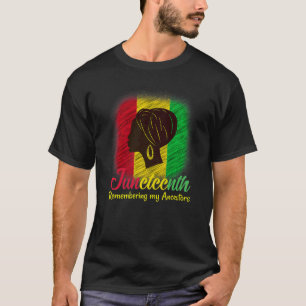 Camiseta Lembrando Meus Ancestrais Juntetizando Liberdade N