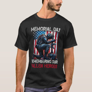 Camiseta Lembrando nossos heróis falecidos Patrióticos Que
