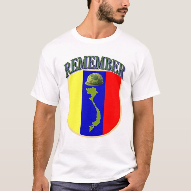 Camiseta Lembrar o logotipo do Vietname (Frente)