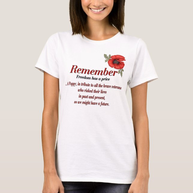 Camiseta Lembrar Poppy (Frente)