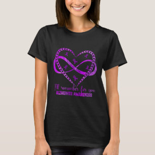 Camiseta Lembrará Por Você Coração Alzheimerheimers Conscie