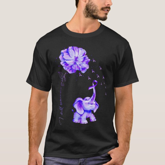 Camiseta Lembrarei De Você, Elefante Roxo Alzheime (Frente)