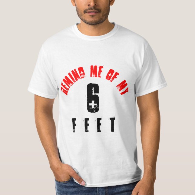 CAMISETA LEMBRE-ME DOS MEUS 6 PÉS (Frente)