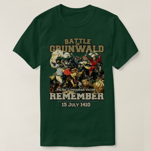 Camiseta Lembre-se da Batalha de Grunwald 1410 (Frente do Design)
