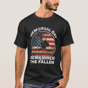 Camiseta Lembre-Se Da Memória Feliz Militar Veterana Fallen