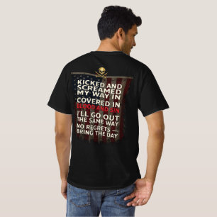 Camiseta Lembre-se da Morte + Bandeira dos EUA
