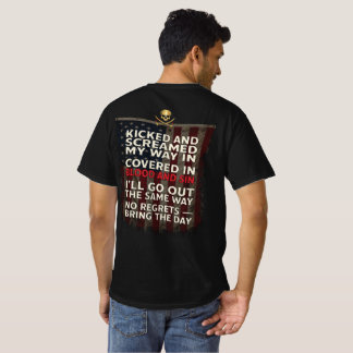 Camiseta Lembre-se da Morte + Bandeira dos EUA