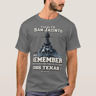 Camiseta Lembre-se da nave de batalha American Texas BB35