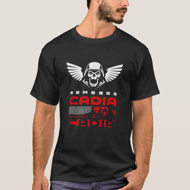 Camiseta Lembre-se da queda de Cadia em jogos Legal com Tab (Frente)