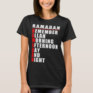 Camiseta Lembre-se de Allah Ramadan Kareem Ramadan Mubarak